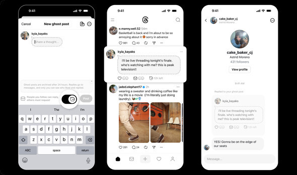 👻 24小时消失！Threads新功能，刺激！