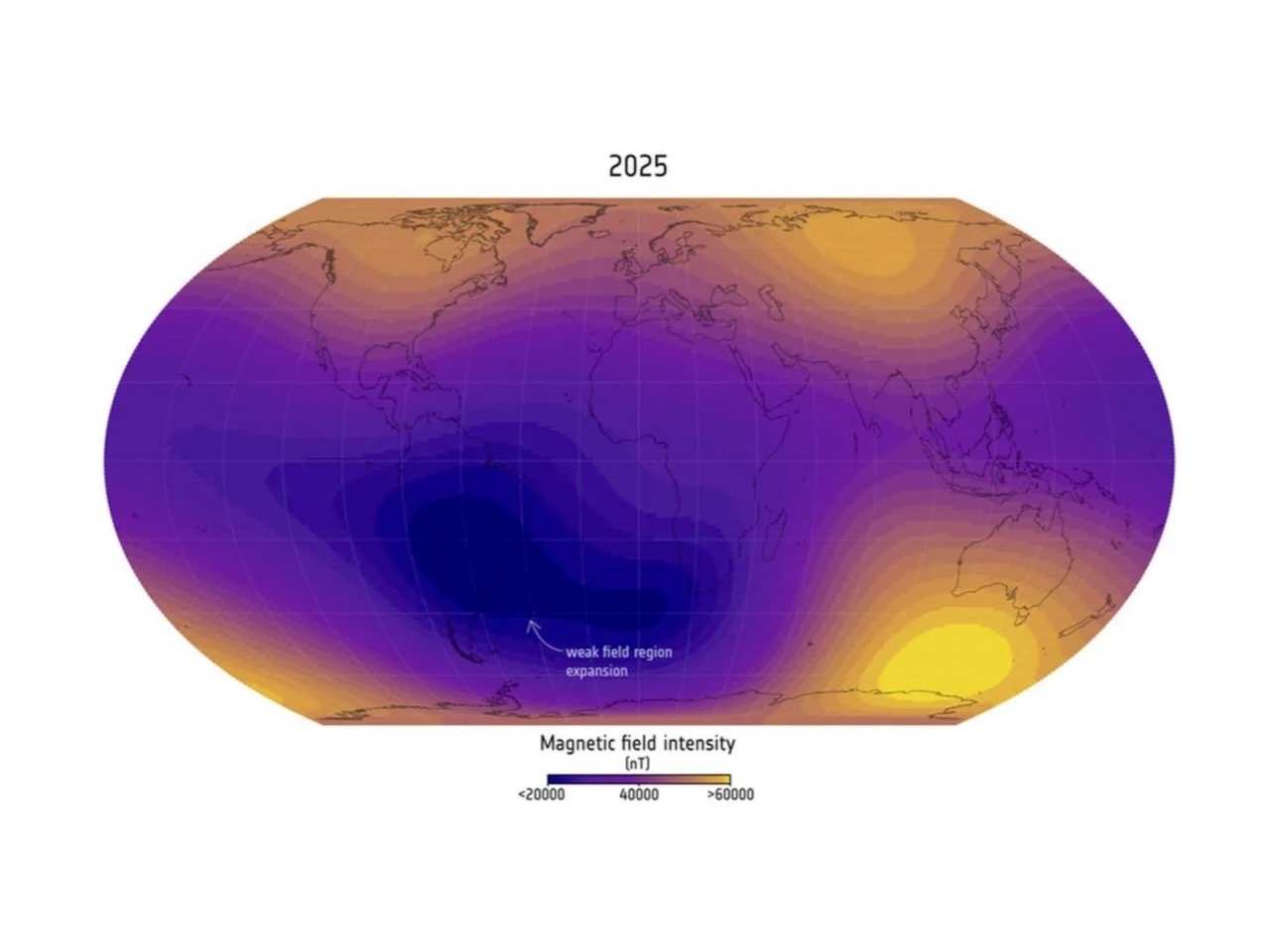 💥地球磁场裂开!😱 恐了没?