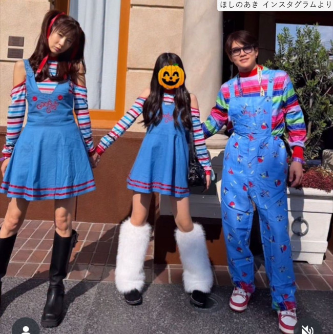 ✨48岁星野亚纪，与丈夫女儿亲密合影！迷你裙秒变少女！😱