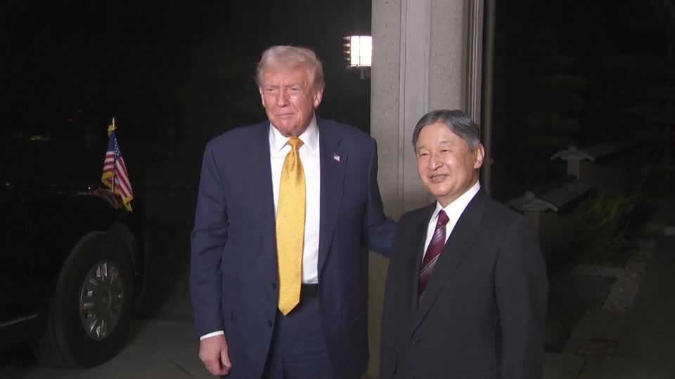 👑 特朗普归来！与天皇会面，这反差萌了！