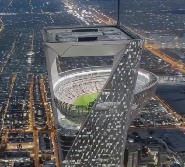 🔥沙特：350米“空中球场”？电梯直通，4万人涌入！😱