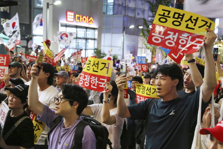 🔥🇰🇷韩国抗议：习主席下台！拒绝中国！